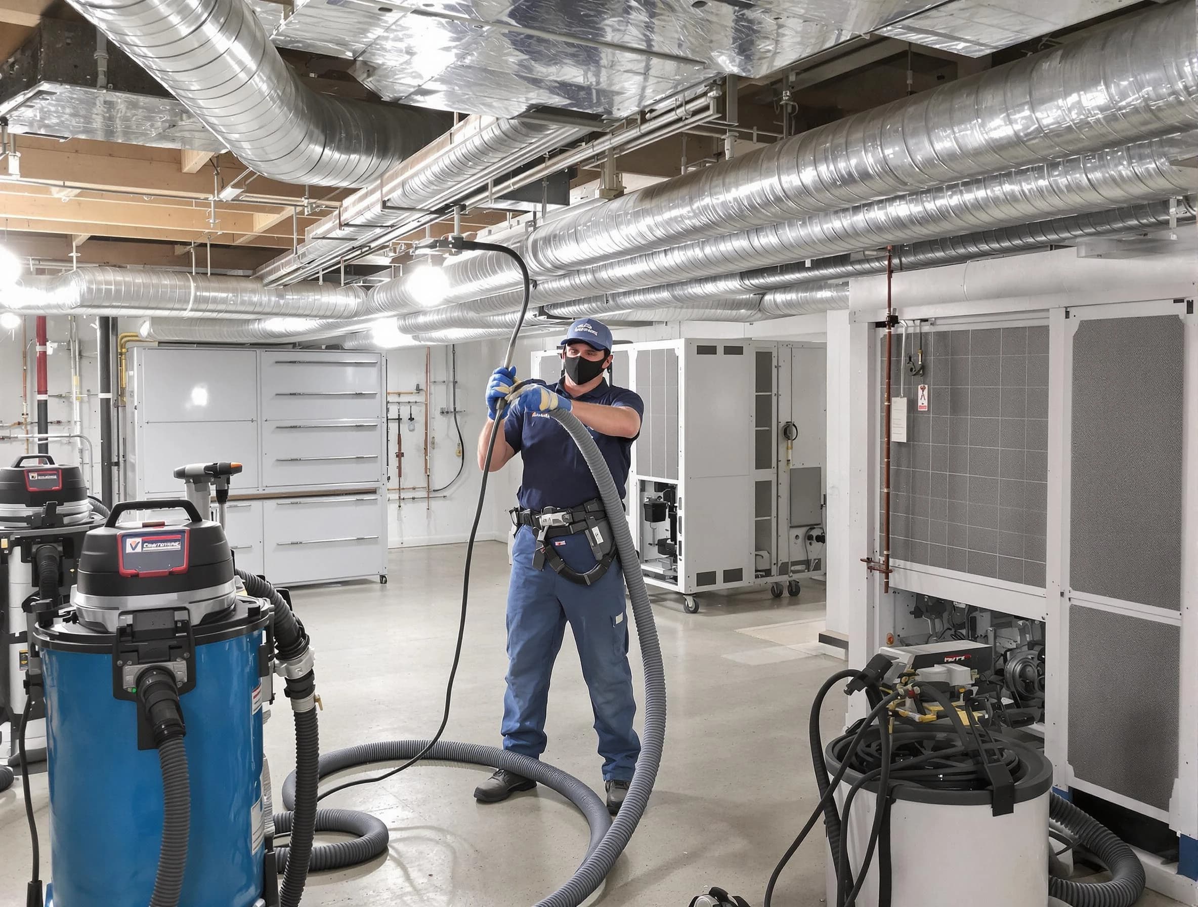 Indio Air Duct Cleaning specialist performing thorough central air duct cleaning for improved system efficiency in Indio