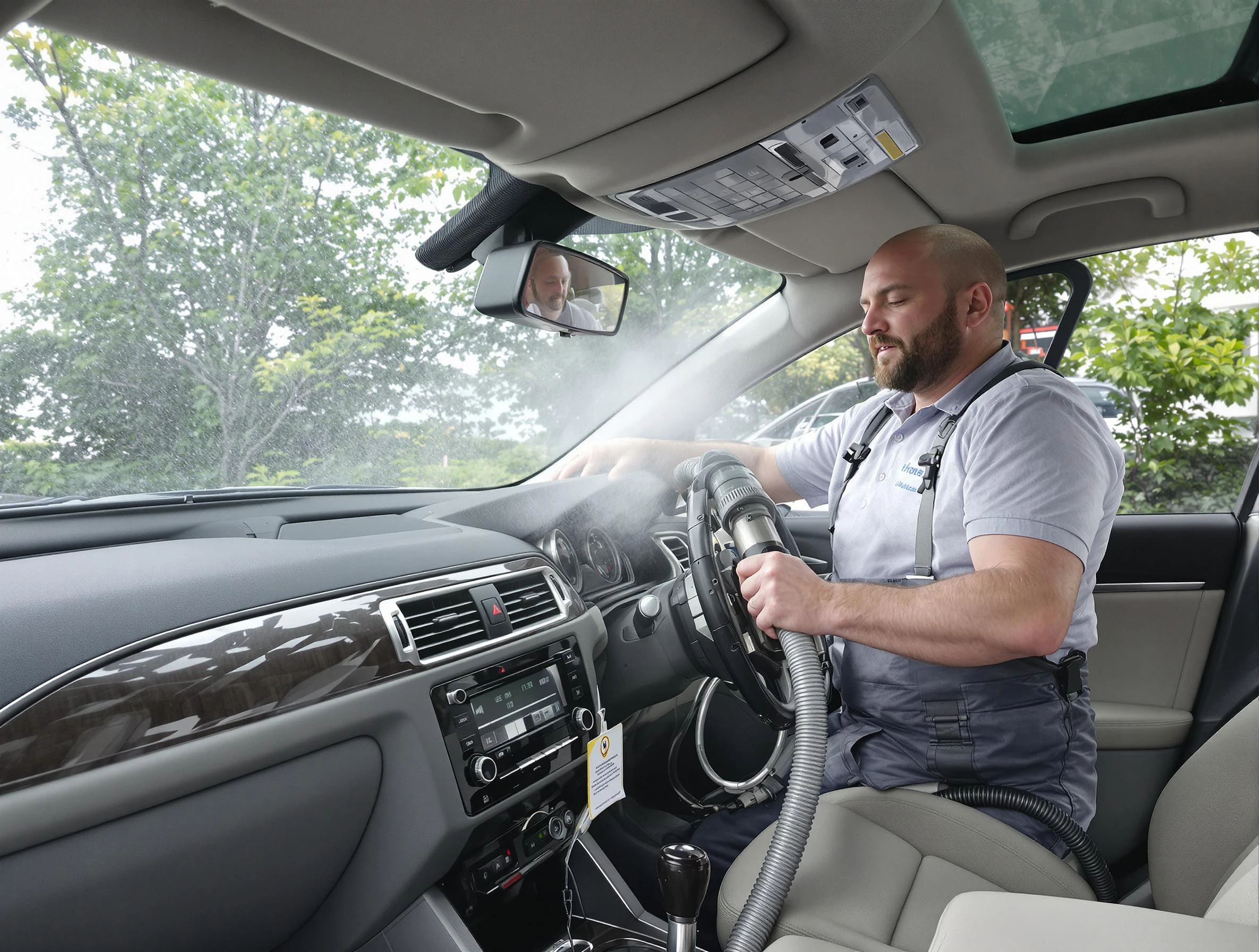 Indio Air Duct Cleaning specialist performing professional car duct cleaning in Indio