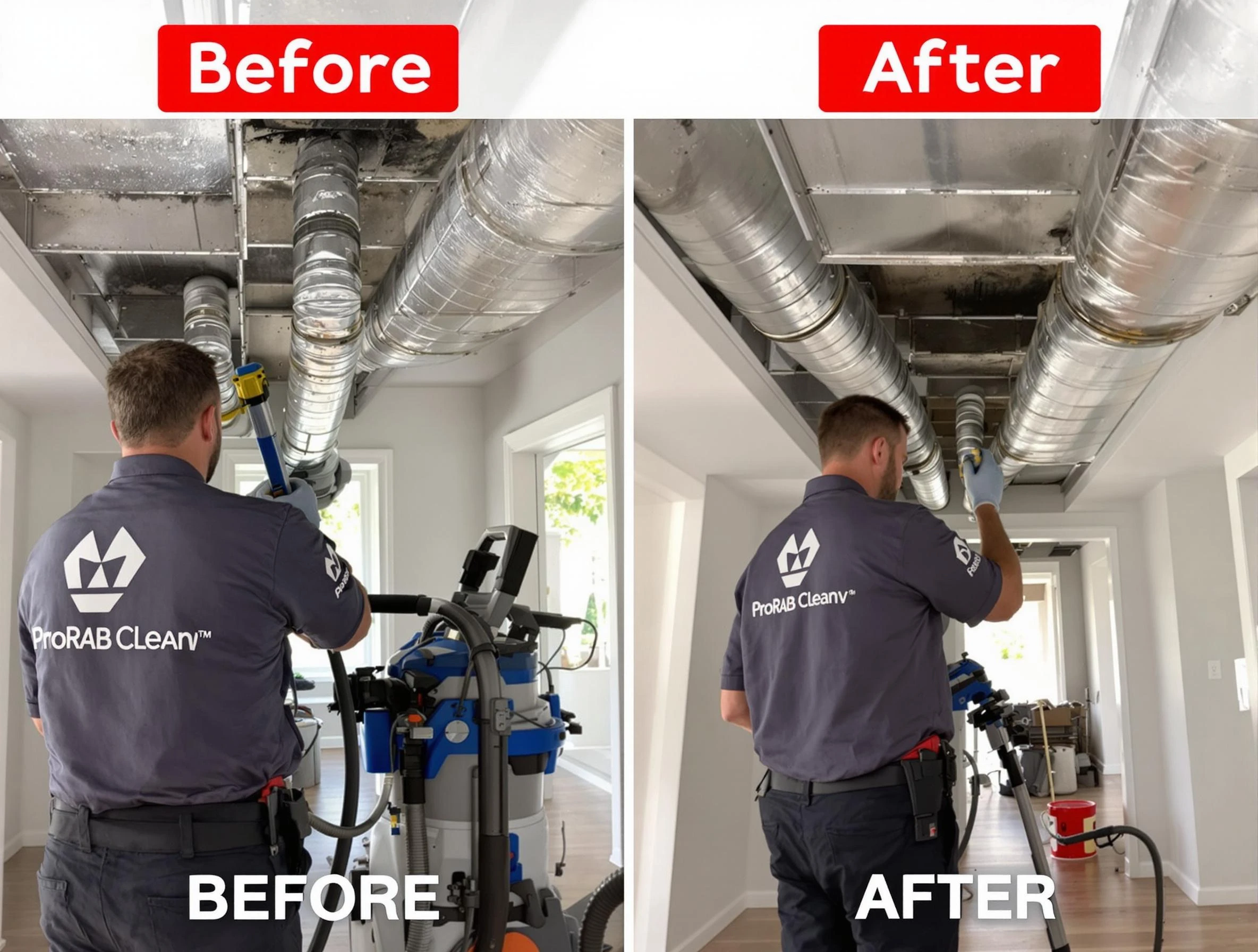 Indio Air Duct Cleaning expert performing thorough residential duct cleaning in a Indio home